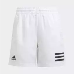 adidas Boys club 3 stribe shorts - hvid - Drenge padel tøj