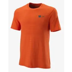 Wilson Bela Seamless Crew t-shirt III, Fiesta - Wilson padel tøj