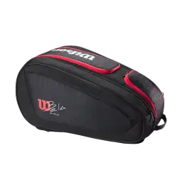 Wilson Bela V3 padel racket bag, black/red - Padel Tasker