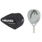 Head padel pakketilbud (1 x Head Bolt + 1 x Head base padel bag, sort)